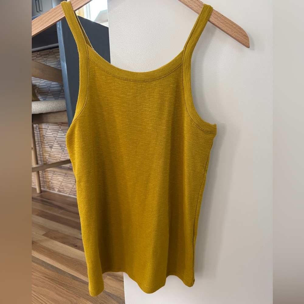 Madewell Strappy Yellow Tank in Size Medium